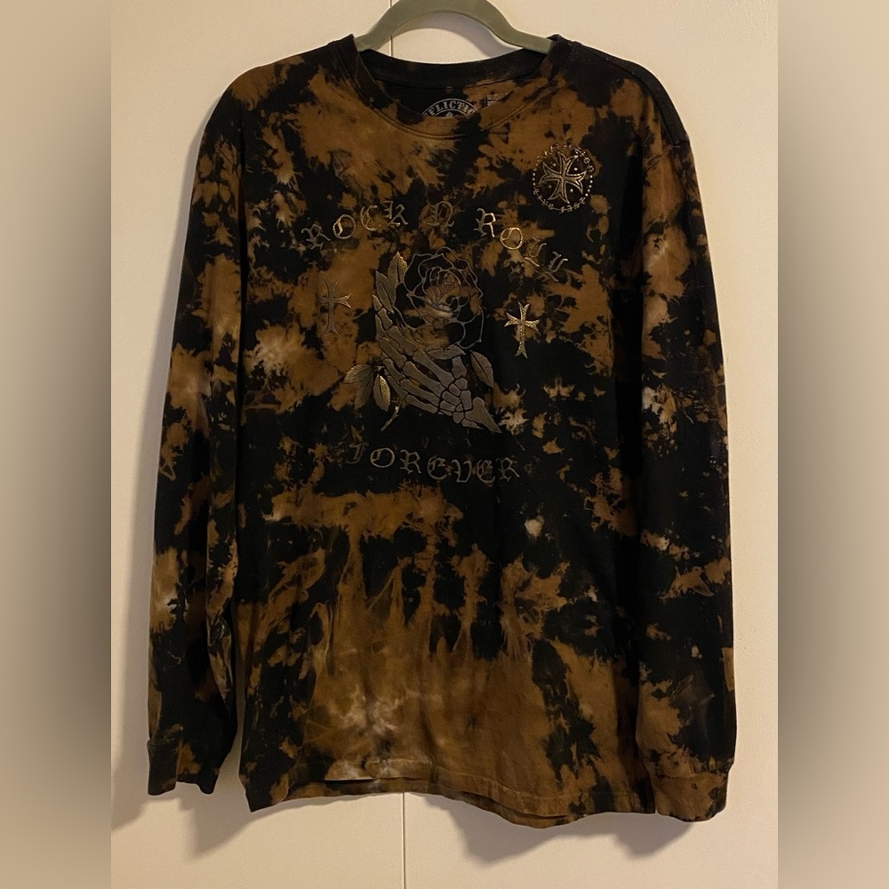 Affliction Nation Rock n Roll Forever Lasting Long Sleeve Size Medium